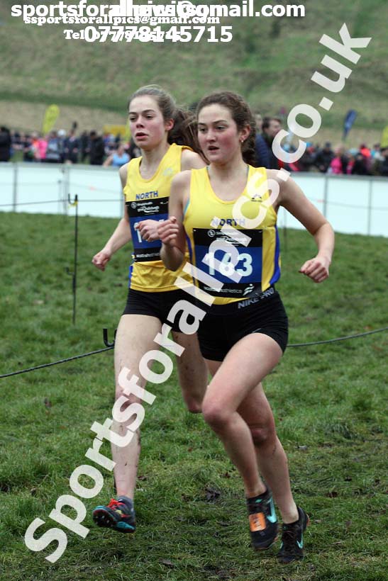 Inter District senior women and juniors, 2018 Simplyhealth Great Edinburgh International XCountry. Photo: David T. Hewitson/Sports for All Pics